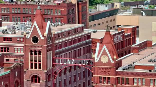 Heinz Company Sede Pittsburgh Desde Arriba Pittsburgh Pennsylvania Junio 2023 — Vídeos de Stock