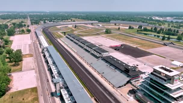 Lot Nad Torem Wyścigowym Indianapolis Motor Góry Indianapolis Indiana Czerwca — Wideo stockowe