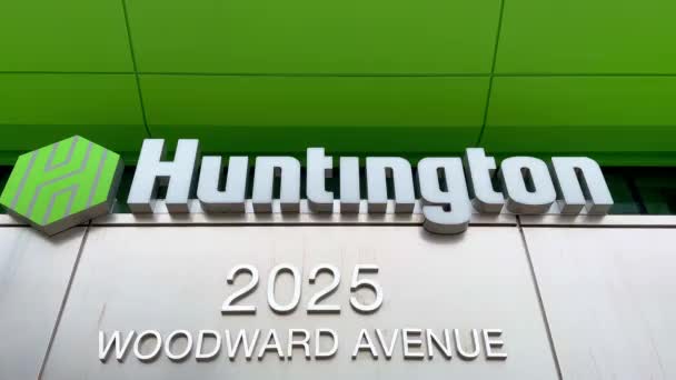 Filial Huntington Detroit Detroit Eua Junho 2023 — Vídeo de Stock