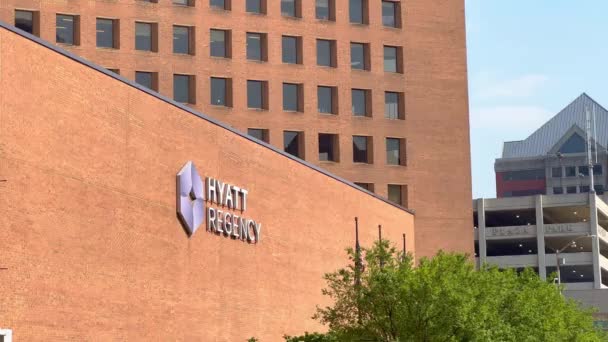 Hyatt Regency Indianapolis Indianapolis Usa Juni 2023 — Stockvideo