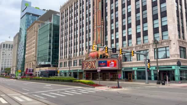 Fox Tiyatrosu Detroit Eğlence Detroits Detroit Abd Haziran 2023 — Stok video