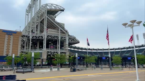 Stadion Progression Field Clevelandu Cleveland Usa Června 2023 — Stock video