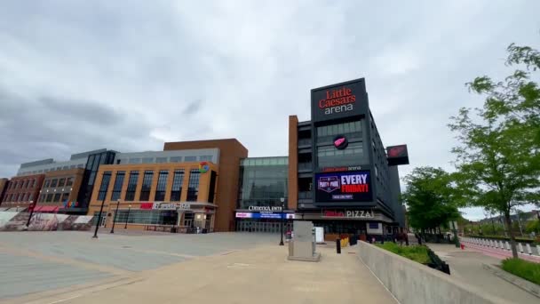 底特律的小凯撒竞技场 2023年6月10日 — 图库视频影像