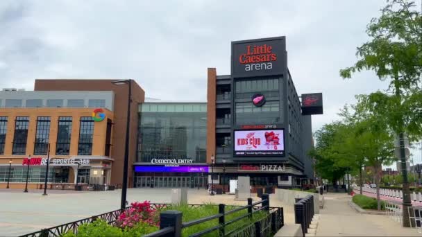 Little Caesars Arena Detroit Detroit Eua Junho 2023 — Vídeo de Stock