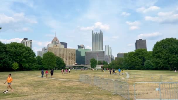 Point State Park Pittsburgh Pittsburgh Verenigde Staten Juni 2023 — Stockvideo