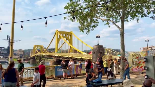 Les Ponts Jaunes Pittsburgh Pittsburgh États Unis Juin 2023 — Video