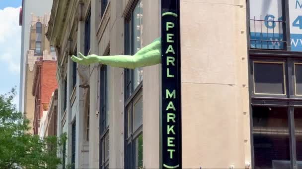 Pearl Market Downtown Columbus Columbus Usa June 2023 — Stock Video