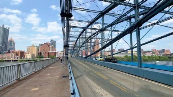 Pont Smithfield Pittsburgh Pittsburgh États Unis Juin 2023 — Video