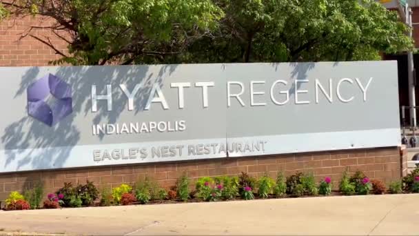 Hyatt Regency Indianapolis Indianapolis Usa Juni 2023 — Stockvideo