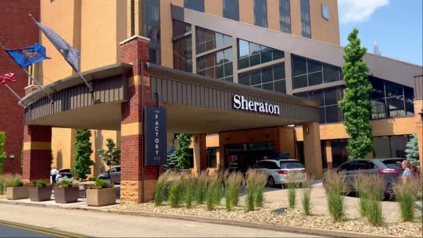Sheraton Hotel Pittsburgh Pittsburgh Usa Juni 2023 — Stockvideo