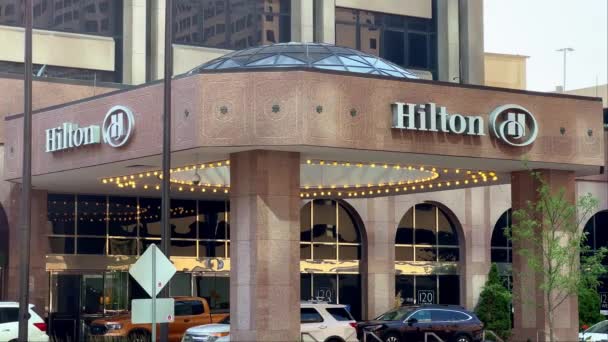 Hilton Hotel Indianápolis Indianapolis Estados Unidos Junio 2023 — Vídeos de Stock