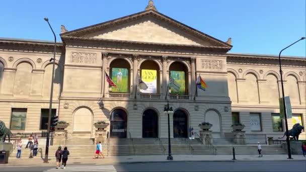 Art Institute Chicago Chicago Verenigde Staten Juni 2023 — Stockvideo