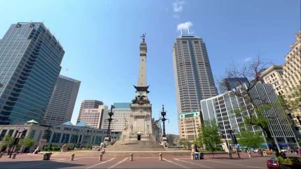 Soldater Och Seglare Monument Indianapolis Indianapolis Usa Juni 2023 — Stockvideo