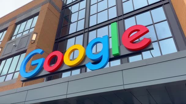 Будівля Google Детройті Детройті Сша Червня 2023 — стокове відео