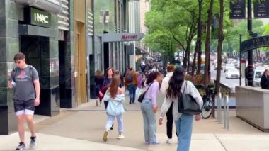 Şikago caddesi manzaralı Muhteşem Mil - Şikago, ABD - 05 Haziran 2023