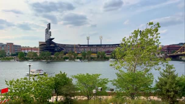 Pnc Park Baseball Stadium Pittsburghu Pittsburgh Usa Czerwiec 2023 — Wideo stockowe