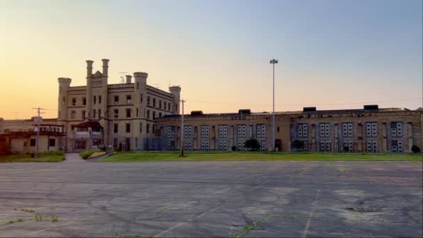 Vieille Prison Joilet Lieu Tournage Célèbre États Unis Photographie Voyage — Video