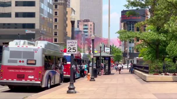 公共交通機関 コロンバス アメリカ 2023年6月8日 — ストック動画