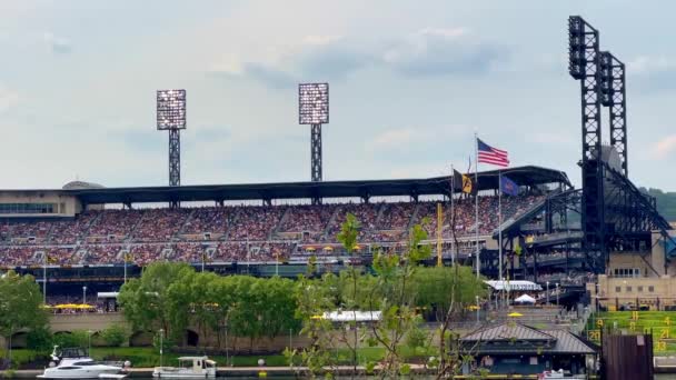 Pnc Park Baseball Stadium Pittsburgh Pittsburgh Usa Juni 2023 — Stockvideo