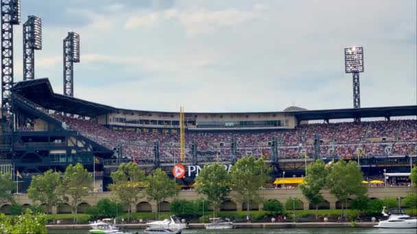 Pnc Park Baseball Stadium Pittsburgh Pittsburgh Verenigde Staten Juni 2023 — Stockvideo