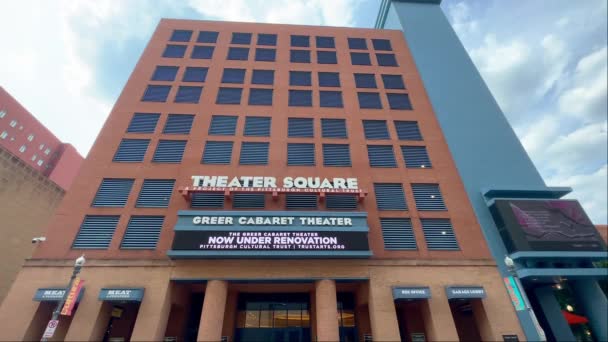 Teatro Greer Cabaret Theater Square Pittsburgh Pittsburgh Usa Junio 2023 — Vídeo de stock