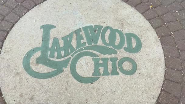 Lakewood Ohio Logo Cleveland Usa Juni 2023 — Stockvideo