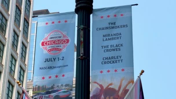 Chicago Nascar Street Race Weekend Chicago États Unis Juin 2023 — Video