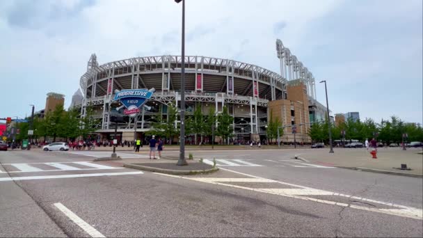 Progressive Field Stadium Cleveland Cleveland Usa June 2023 — Stock Video