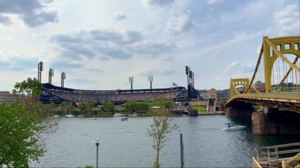 Pnc Park Baseball Stadium Pittsburgh Pittsburgh Usa Juni 2023 — Stockvideo