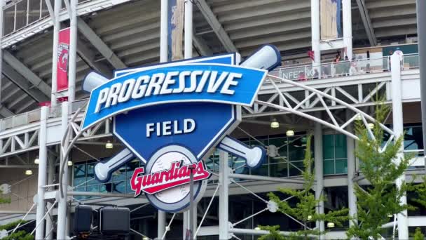 Progressive Field Stadium Cleveland Cleveland Usa Czerwiec 2023 — Wideo stockowe