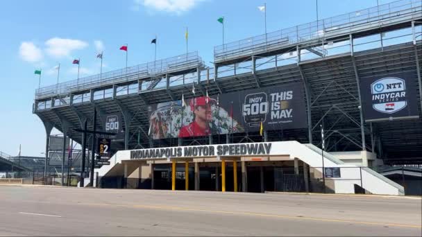 Tor Wyścigowy Indianapolis Motor Speedway Indianapolis Usa Czerwiec 2023 — Wideo stockowe