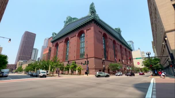 ハロルド ワシントン図書館 シカゴ アメリカ 2023年6月5日 — ストック動画