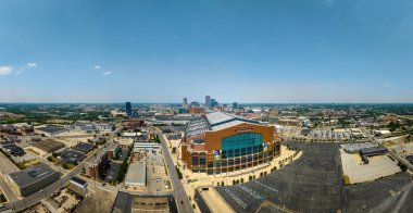 Indianapolis 'teki Lucas Petrol Stadyumu - panoramik hava manzaralı - INDIANAPOLIS, Birleşik Devletler - Haziran 08, 2023