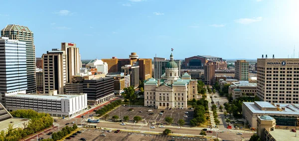 Indiana State Capitol Indianapolis Airview Indianapolis United States June 2023 — 스톡 사진
