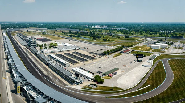 Indianapolis Motor Speedway Racetrack Ovanifrån Indianapolis Förenade Staterna Juni 2023 — Stockfoto