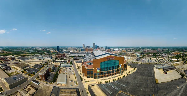 Lucas Oil Stadium Indianapolis Πανοραμική Θέα Από Αέρος Indianapolis Ηνωμένες — Φωτογραφία Αρχείου