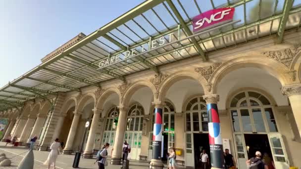 Estação Ferroviária Leste Famoso Paris Chamado Gare Est Paris França — Vídeo de Stock