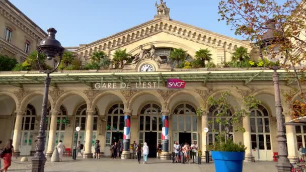 Célèbre Gare Est Paris Appelée Gare Est Paris France Septembre — Video