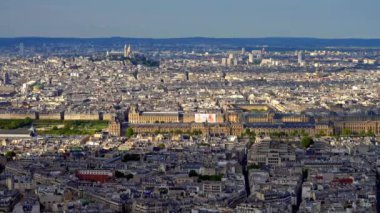 Paris 'in büyük şehri Fransa - yukarıdan bakıldığında - stok fotoğrafçılığı