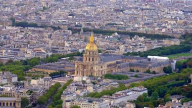 Paris şehrindeki hava manzaralı hainler - seyahat fotoğrafçılığı
