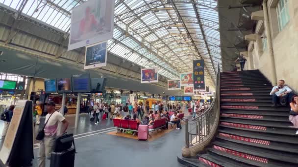 Paris Ostbahnhof Namens Gare Est Paris Frankreich September 2023 — Stockvideo