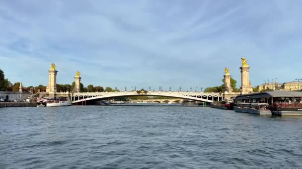 Célèbre Pont Alexandre Iii Paris Photographie Voyage — Video