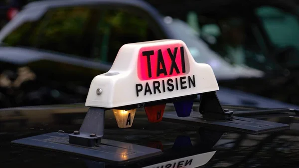 Taxi Taxi Város Párizs Utazási Fotózás Párizs Franciaország — Stock Fotó