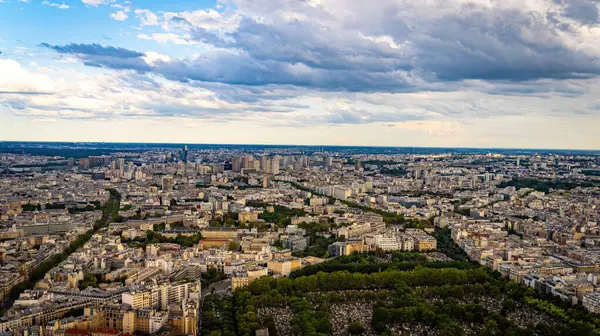 Vista Aérea Gran Ciudad París Francia Fotografía Viaje París Francia — Foto de Stock