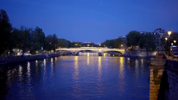 Вид Річку Сена Парижі Paris France September 2023 — стокове відео