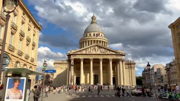 Pantheon Nella Città Parigi Parigi Francia Settembre 2023 — Video Stock