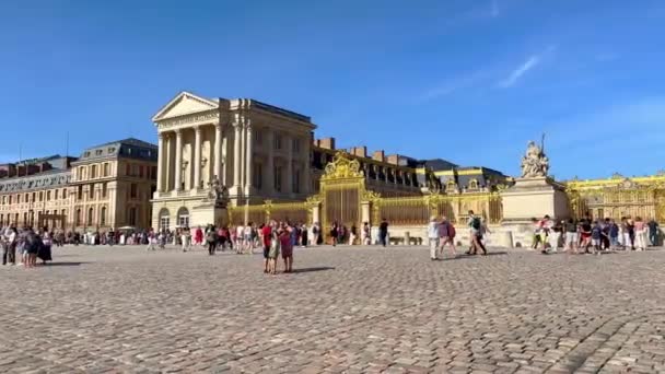 Castillo Versalles Ciudad París París Francia Septiembre 2023 — Vídeo de stock