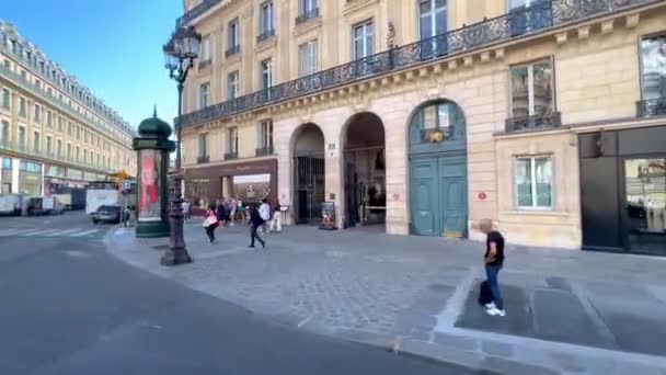 Typowe Ulice Rezydencje Paryżu Paryż Francja Wrzesień 2023 — Wideo stockowe