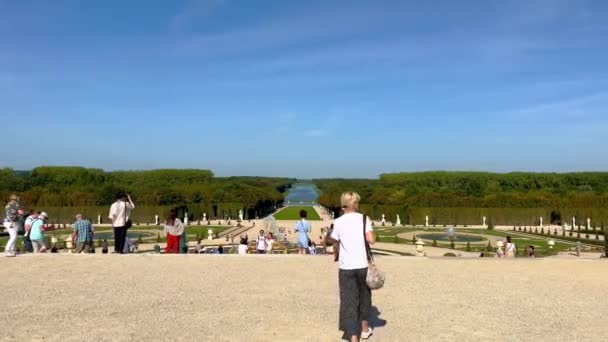 Les Beaux Jardins Château Versailles Paris Paris France Septembre 2023 — Video