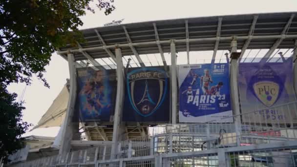 Estádio Charlety Cidade Paris Paris França Setembro 2023 — Vídeo de Stock